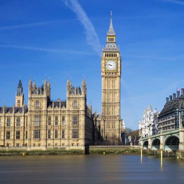 Big Ben and the Houses of Parliament.